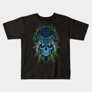 illustration of darkness insect Kids T-Shirt